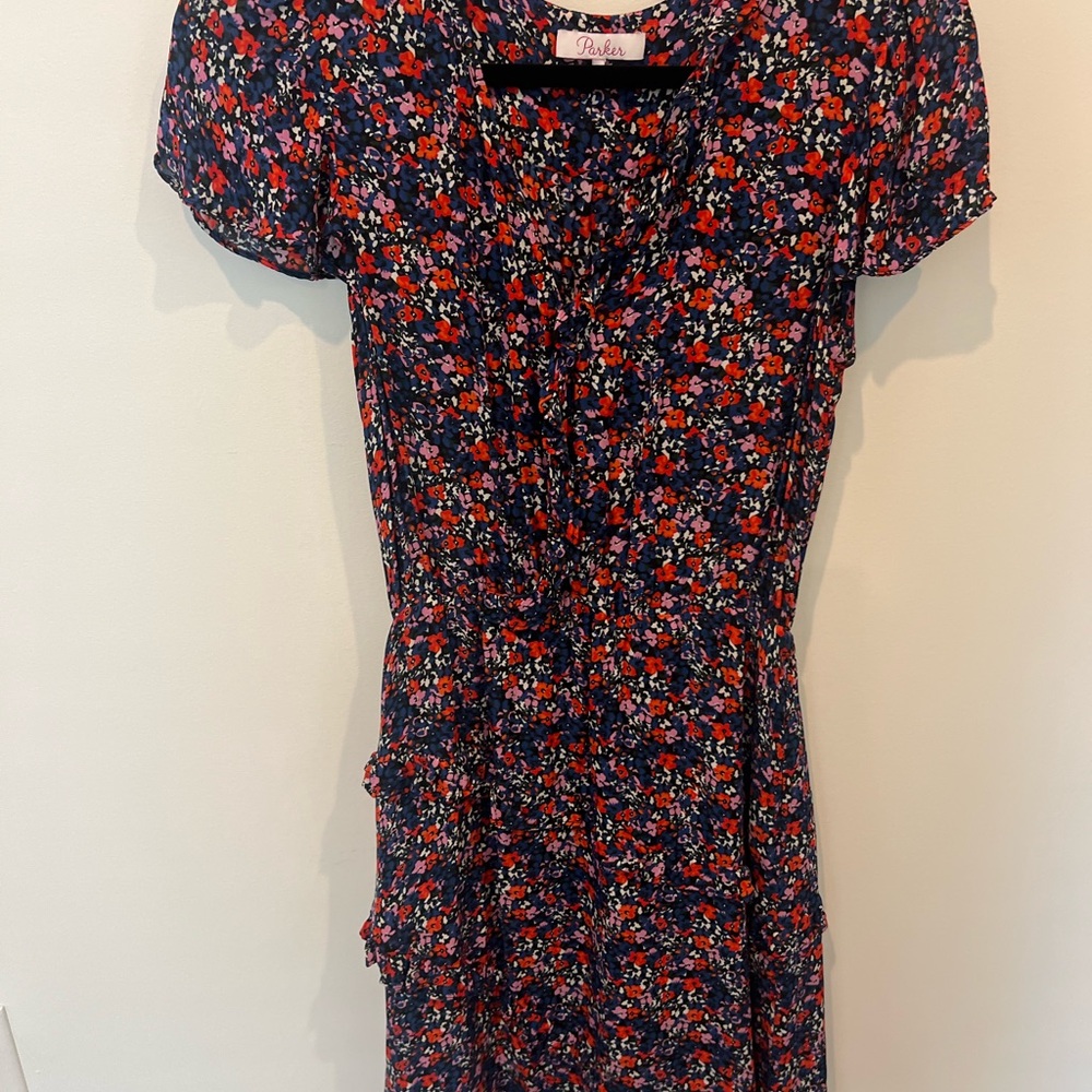 Parker Women's Floral Dress - Red and Blue